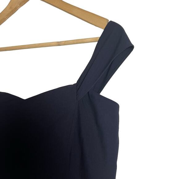 Likely Bartolli Navy Blue Off Shoulder Mermaid Formal Gown Size 14 - Picture 6 of 10